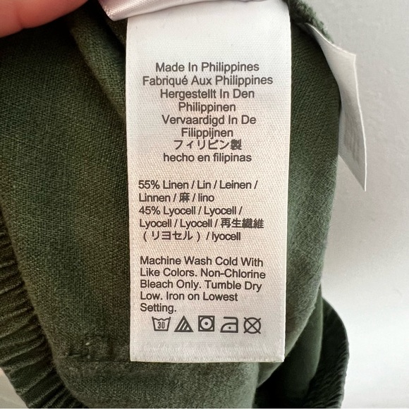 J. CREW- Seaside Pant in Linen Blend Casual Pull On Travel Lightweight Resort - Picture 6 of 7